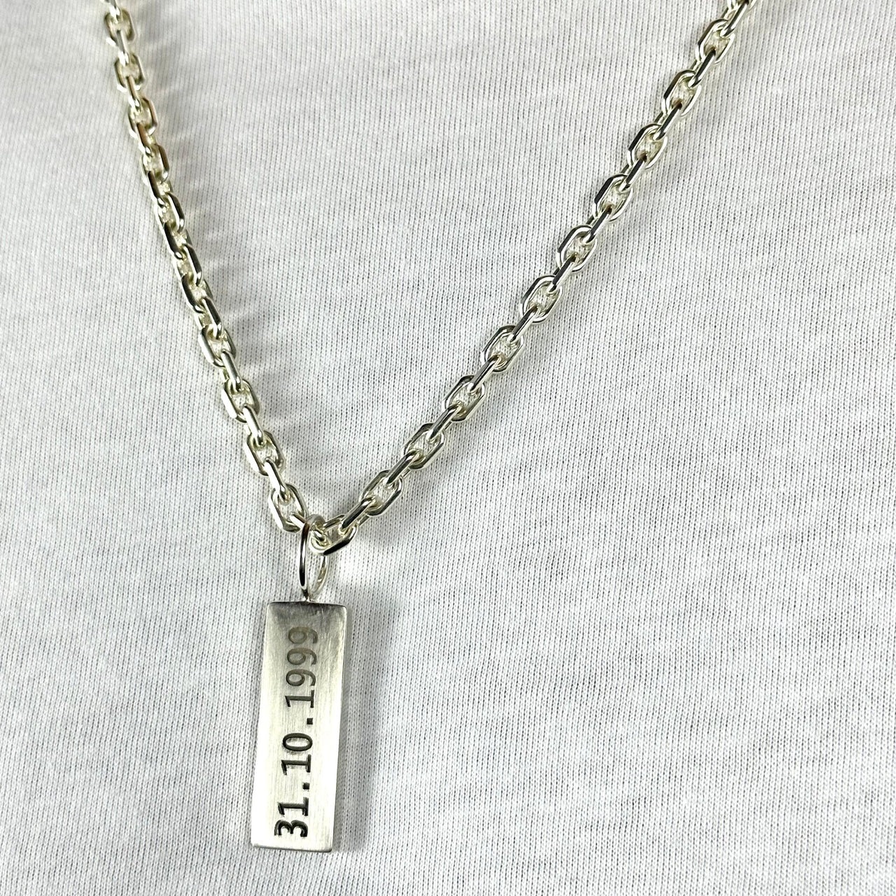 Collar Forcet con Placa Grabada - nativosjewelry