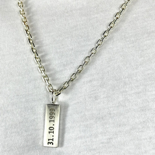 Collar Forcet con Placa Grabada - nativosjewelry
