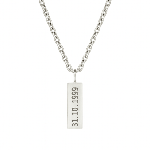 Collar Forcet con Placa Grabada - nativosjewelry