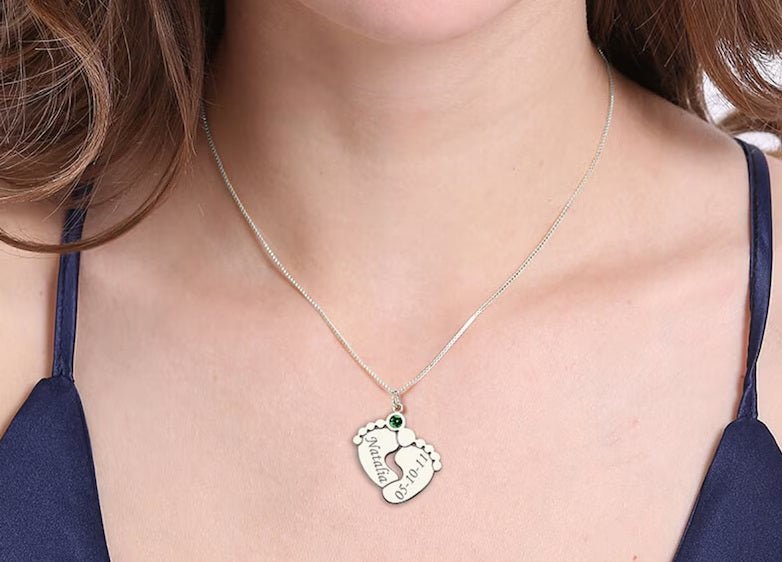 Collar Piecito personalizado de Plata ley 950 - nativosjewelry