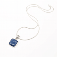Thumbnail for Collar Sodalita de Plata 950 - nativosjewelry