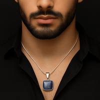 Thumbnail for Collar Sodalita de Plata 950 - nativosjewelry