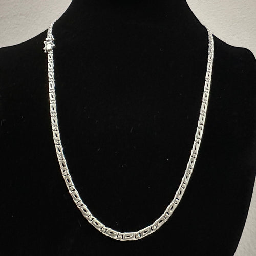 Elegante Cadena Mónaco en Plata Ley 950 - 4MM - nativosjewelry
