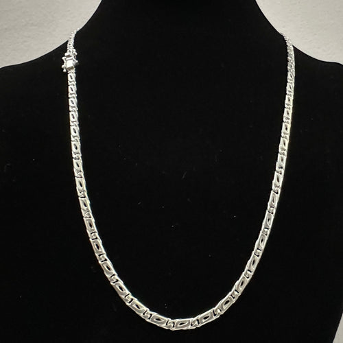 Elegante Cadena Mónaco en Plata Ley 950 - 4MM - nativosjewelry