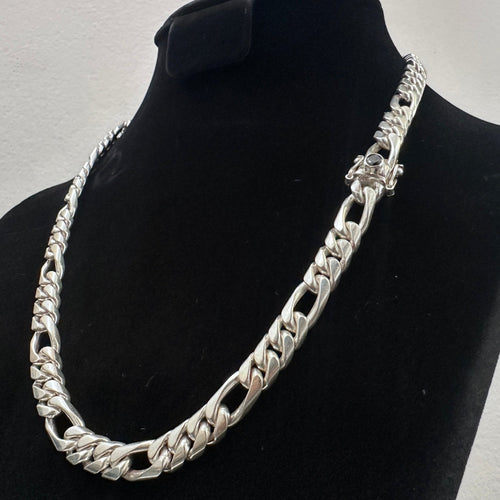 Figaro Chain Onix 7mm - nativosjewelry