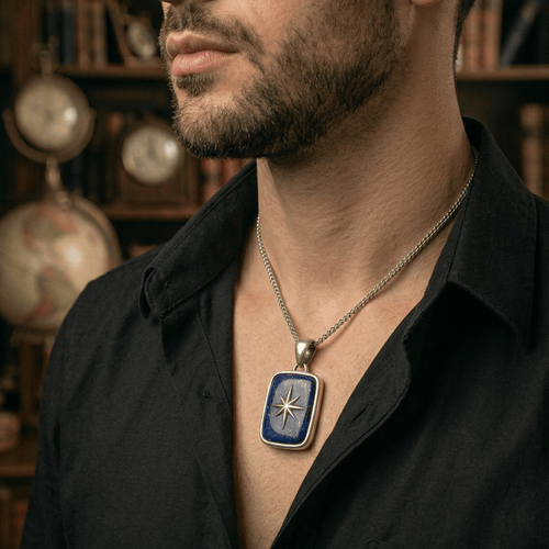 Lapislazuli Renacer — Silver Necklace 950 (55cm) - nativosjewelry