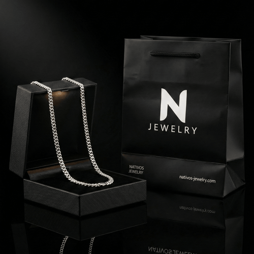 Lomo de Corvina 4.5 mm — Cadena Plata 950 - nativosjewelry