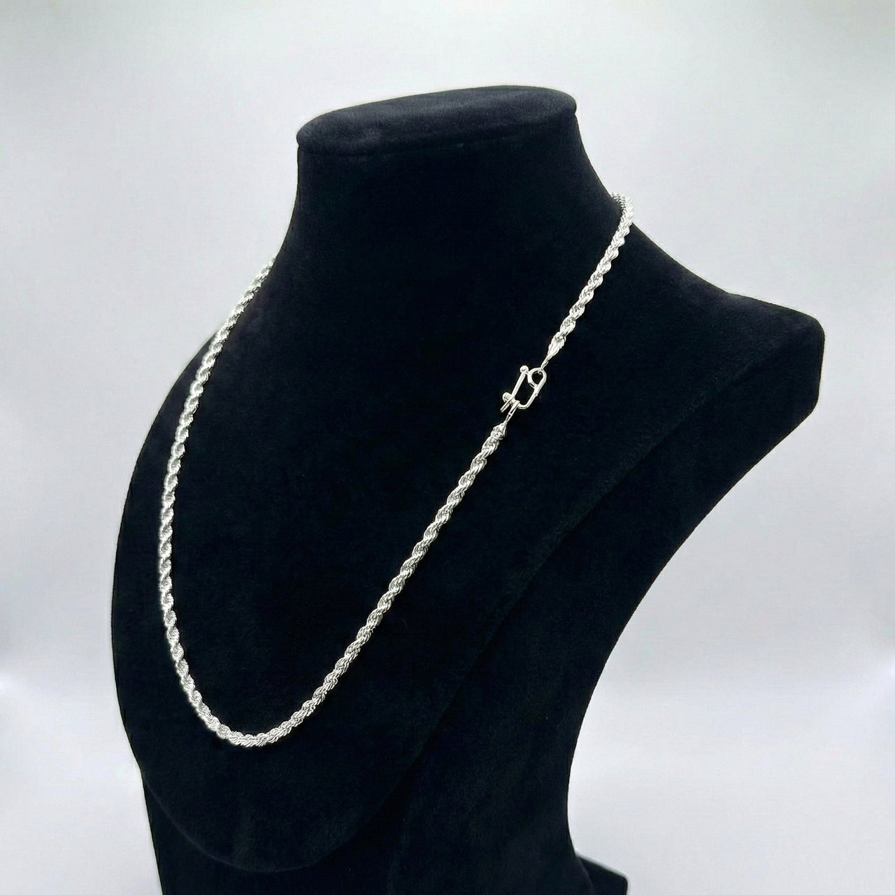 Set Cadena más pulsera Rope 2mm - Plata 950 - nativosjewelry