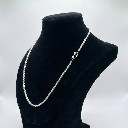 Set Cadena más pulsera Rope 2mm - Plata 950 - nativosjewelry