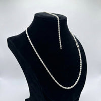 Thumbnail for Set Cadena más pulsera Rope 2mm - Plata 950 - nativosjewelry