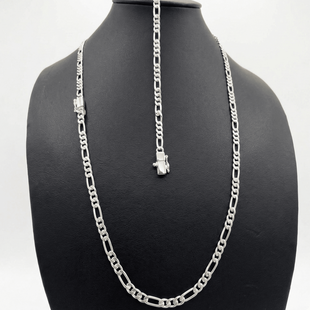 Set Fígaro 3 mm — Cadena y Pulsera Plata 950 - nativosjewelry