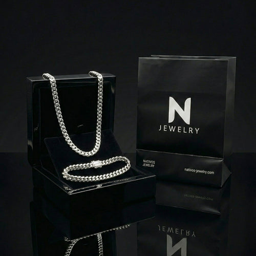 Set Lomo de Corvina 3 mm — Cadena y Pulsera Plata 950 - nativosjewelry
