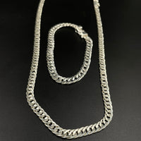 Thumbnail for Set Malla 5 mm — Cadena y Pulsera Plata 950 - nativosjewelry