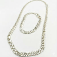 Thumbnail for Set Malla 5 mm — Cadena y Pulsera Plata 950 - nativosjewelry