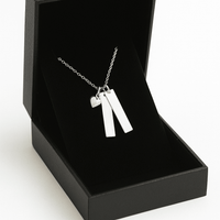 Thumbnail for Collar con placas personalizadas en Plata 950 - nativosjewelry