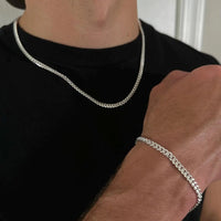 Thumbnail for Miami Esencia 4mm — Silver Cuban Chain 950 (55cm) - nativosjewelry