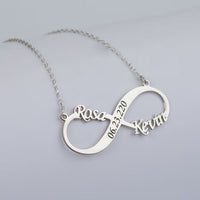 Thumbnail for Collar Infinito con Nombres Plata 950 - nativosjewelry