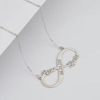 Thumbnail for Collar Infinito con Nombres Plata 950 - nativosjewelry