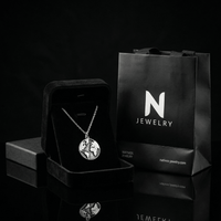 Thumbnail for Collar Forcet con Medalla Mapa Mundo — Plata 925 & 950 - nativosjewelry