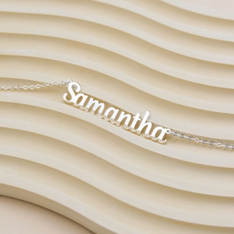 Collar con nombre personalizado en Plata 950 - nativosjewelry