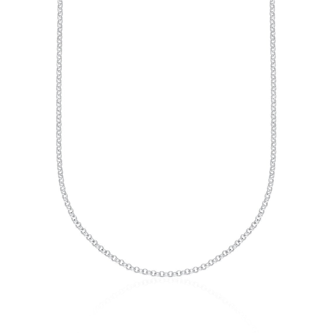 Collar Belcher Rolo Plata Ley 925 - nativosjewelry