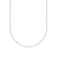 Thumbnail for Collar Belcher Rolo Plata Ley 925 - nativosjewelry
