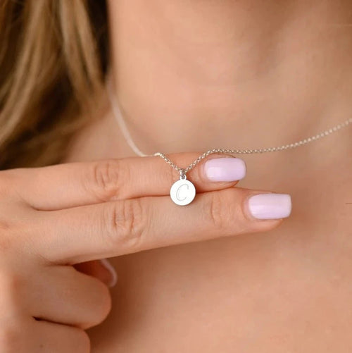 Collar con Inicial en Plata 950 - nativosjewelry