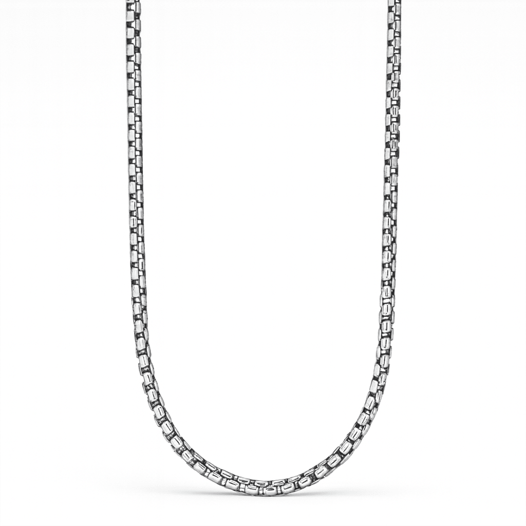 Cadena Box 2 mm — Plata 950 - nativosjewelry