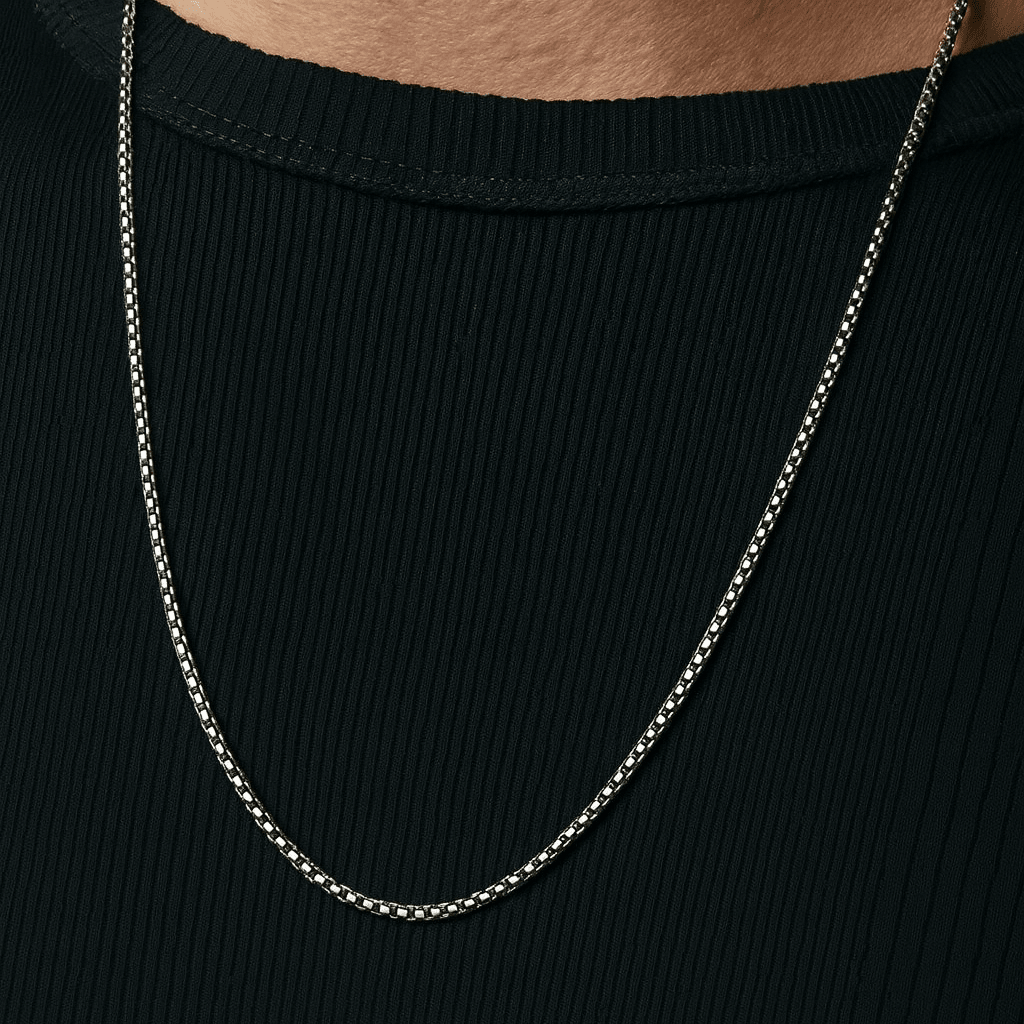 Cadena Box 2 mm — Plata 950 - nativosjewelry