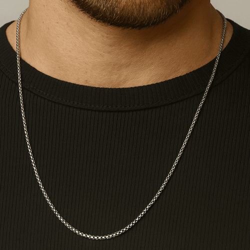 Cadena Box 2 mm — Plata 950 - nativosjewelry