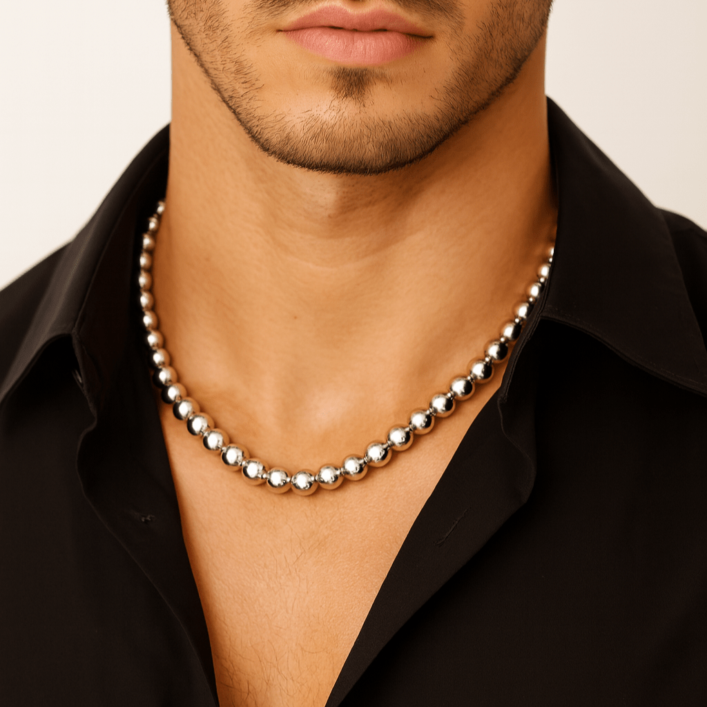 Cadena de Cuentas Plata 950 – 55 cm - nativosjewelry