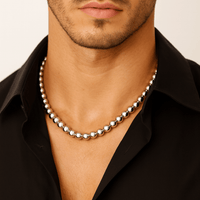 Thumbnail for Cadena de Cuentas Plata 950 – 55 cm - nativosjewelry