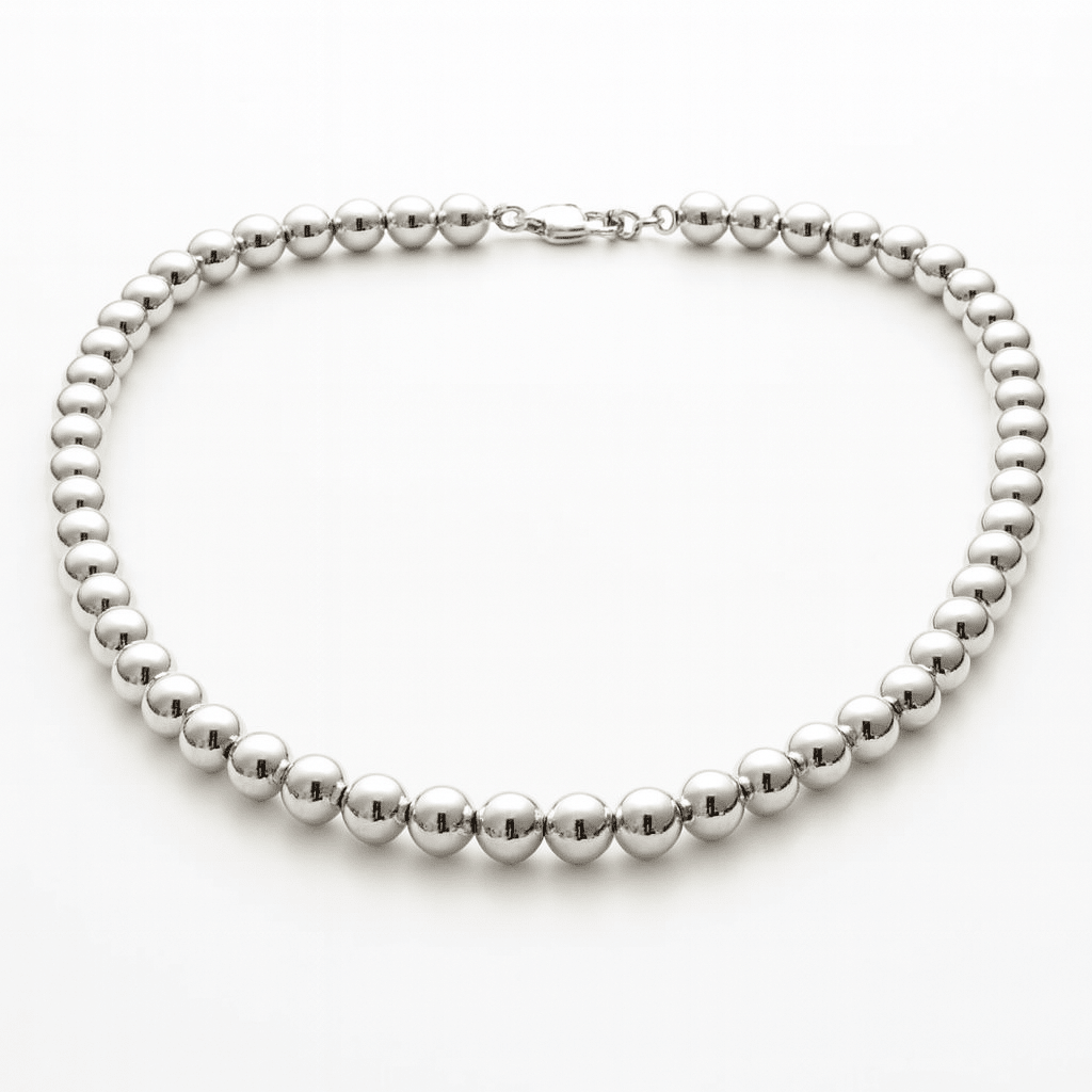 Cadena de Cuentas Plata 950 – 55 cm - nativosjewelry