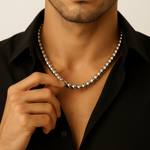 Cadena de Cuentas Plata 950 – 55 cm - nativosjewelry