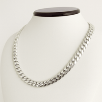Thumbnail for Cadena Eslabones Cubanos 8mm - Plata ley 999 - nativosjewelry