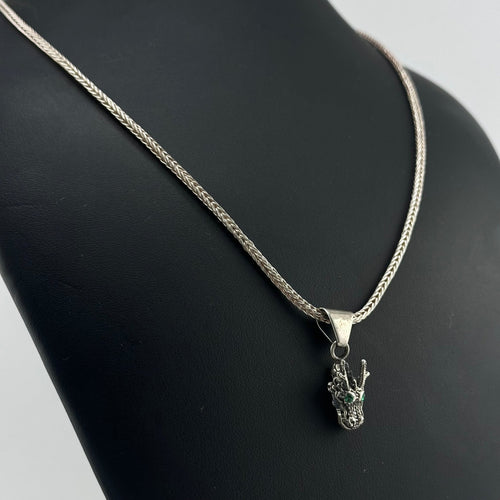 Cadena espiga con dije dragón - nativosjewelry