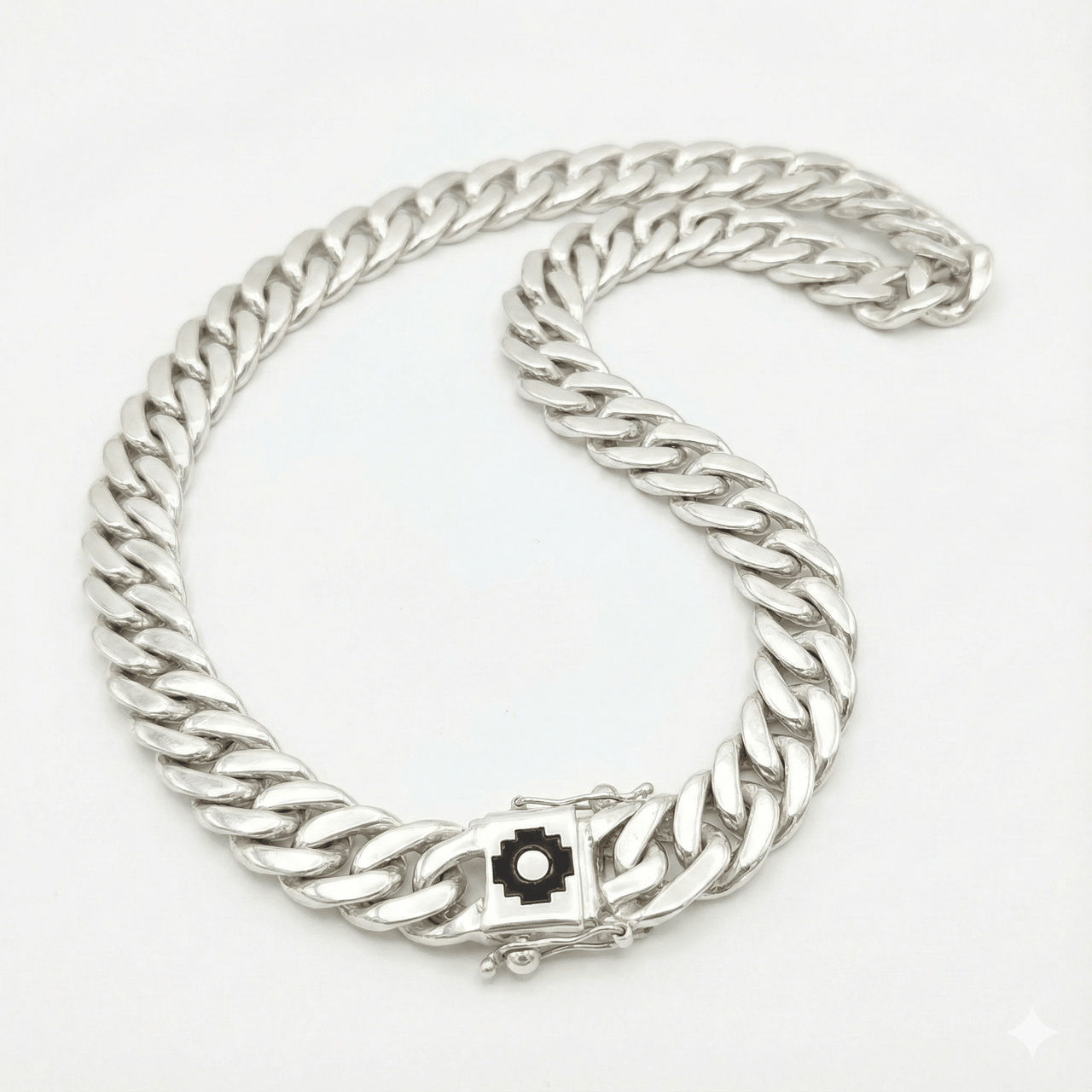 Cadena Malla 12mm de espesor - Plata 950 - nativosjewelry