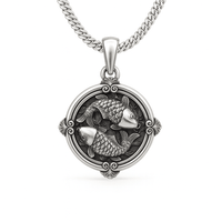 Thumbnail for Cadena Miami 3 mm + Dije Koi 3D en Plata 950 3cm - nativosjewelry