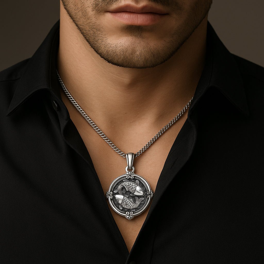 Cadena Miami 3 mm + Dije Koi 3D en Plata 950 3cm - nativosjewelry