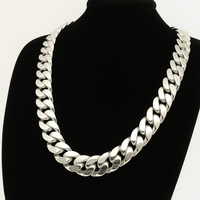 Thumbnail for Cadena Miami Cuban Maciza Plata Pura 999 – 16mm - nativosjewelry