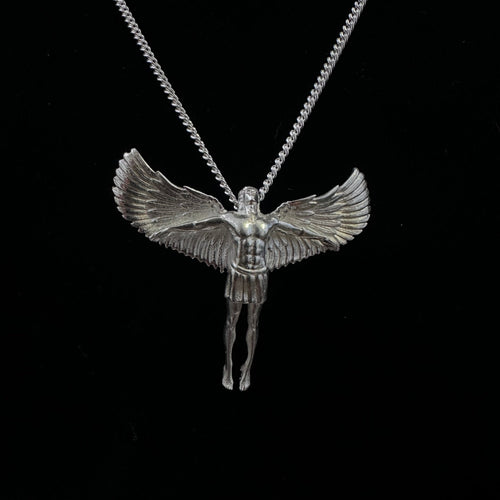 Cadena microlomo con dije Arcángel Miguel en Plata 950 - nativosjewelry