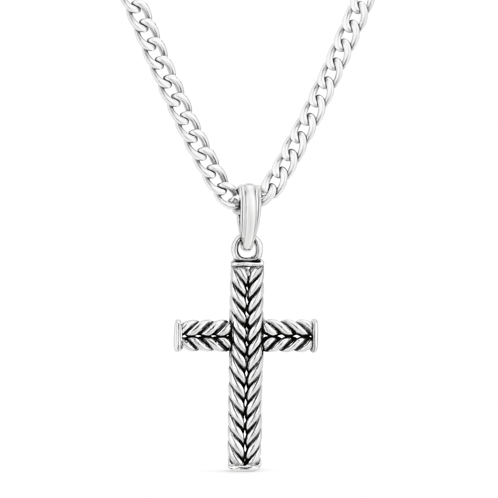 Cadena y Cruz Celta de Plata 950 - nativosjewelry