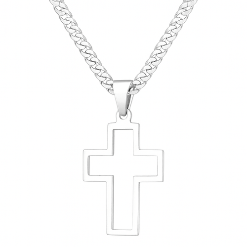 Cadena y Cruz Order de Plata ley 950 - nativosjewelry