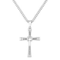 Thumbnail for Cadena y Cruz Toretto de Plata ley 950 - nativosjewelry