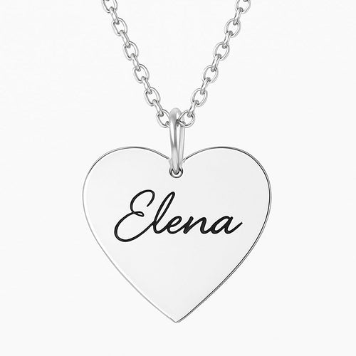 Collar Amor Eterno – Personalizado con Nombre en Dije de Corazón - nativosjewelry