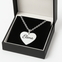 Thumbnail for Collar Amor Eterno – Personalizado con Nombre en Dije de Corazón - nativosjewelry