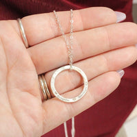 Thumbnail for Collar circle personalizado de Plata 950 - nativosjewelry