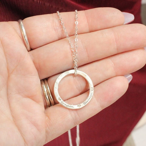 Collar circle personalizado de Plata 950 - nativosjewelry
