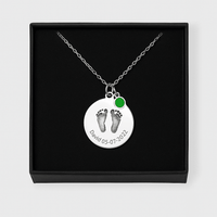 Thumbnail for Collar con dije piecito personalizado de Plata 950 - nativosjewelry