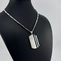 Thumbnail for Collar con Placa Line personalizado en Plata 950 - nativosjewelry
